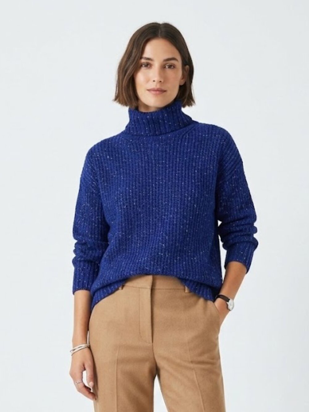 Mixit Women’s Tunic Sweater Chunky Knit Turtleneck Long Sleeve Size Small